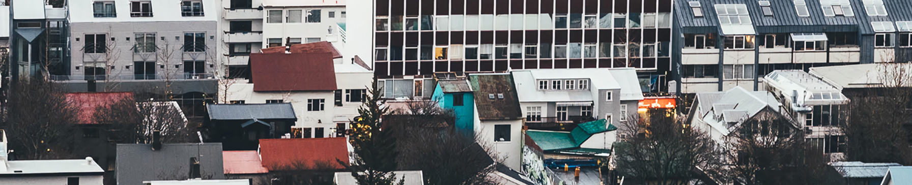 Houses in Reykjavik, Iceland