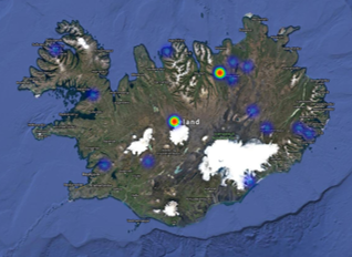 Kort: Kort over Island