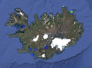 Kort: Kort over Island