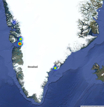Kort: Kort over Grønland