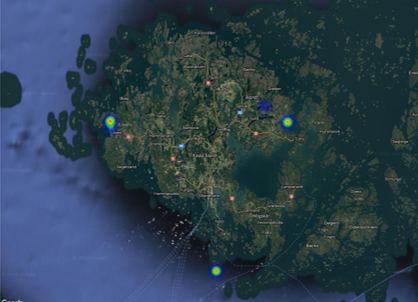 Kort: Kort
over Åland