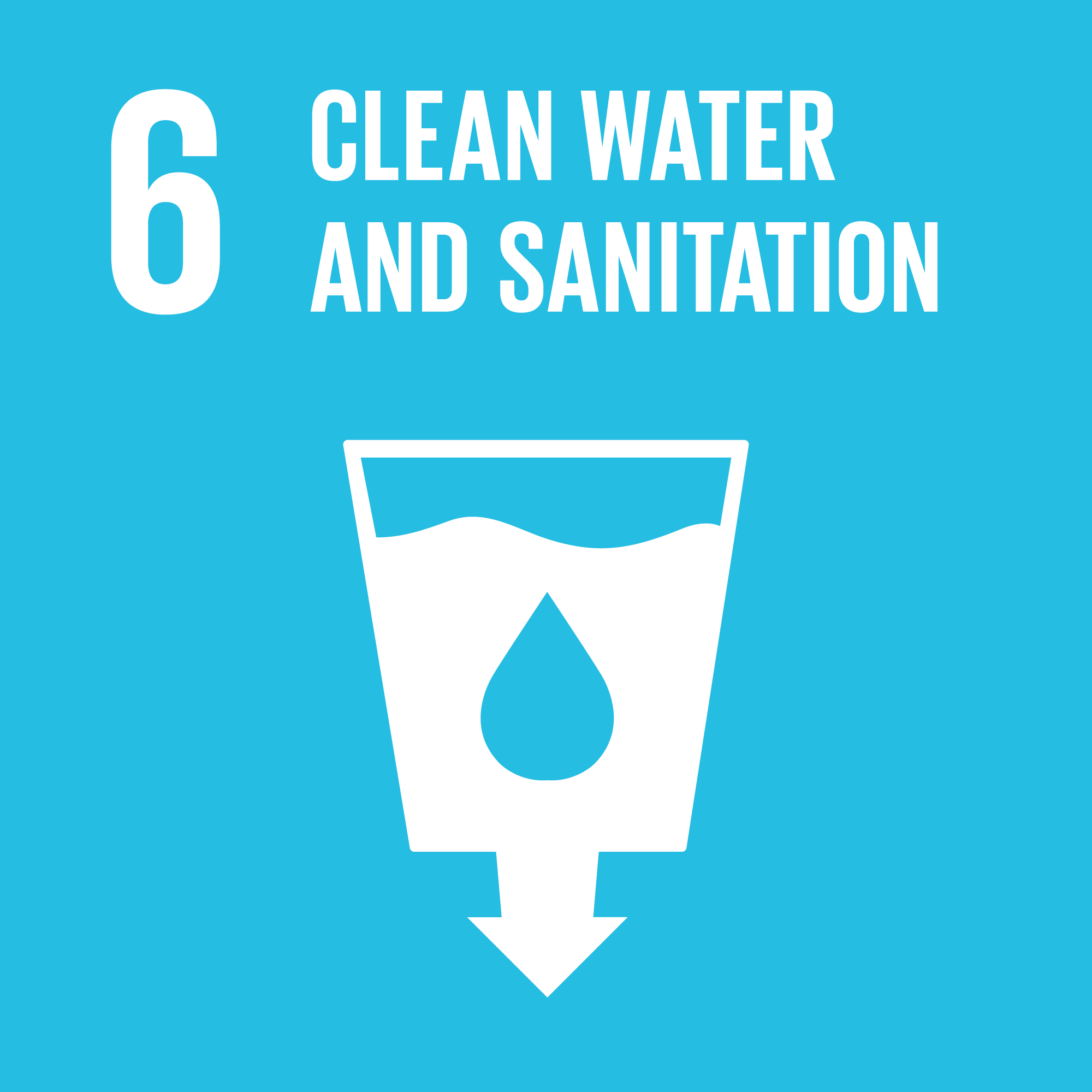 Icon: Clean water and sanitation