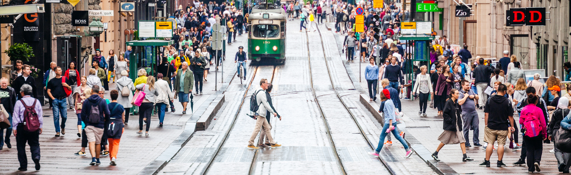 1.     
Walking
and public transport Helsinki