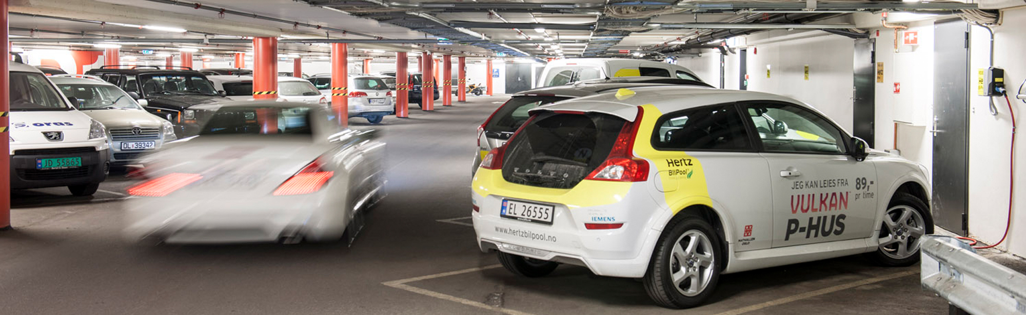 Charging in Vulkangaraget, Oslo
