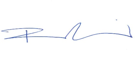 Signature of Robert Andrén, Director General Swedish
Energy Agency