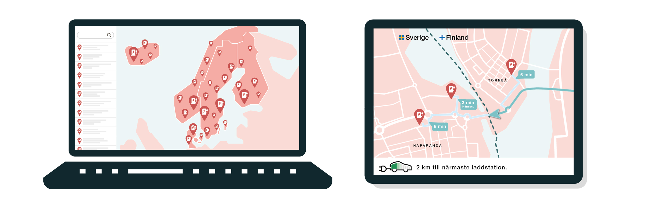 Infographics showing maps in Nobil database. 