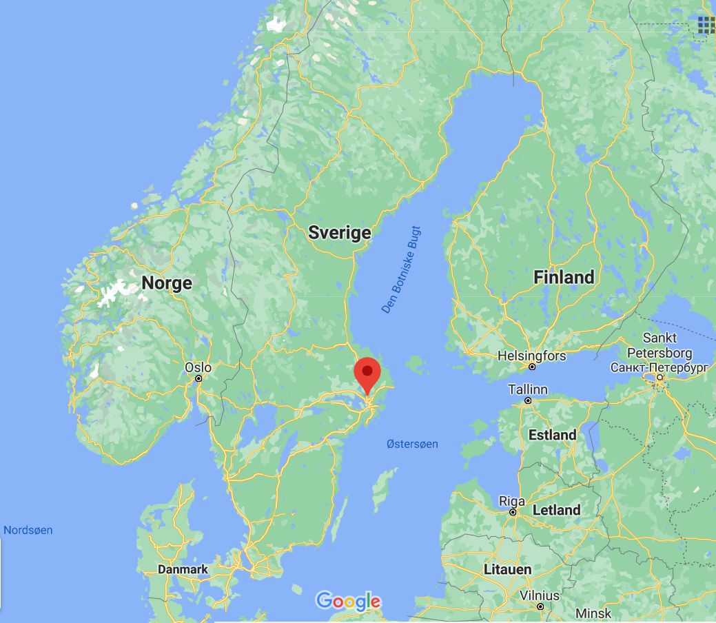 Map showing Torsåker Farm