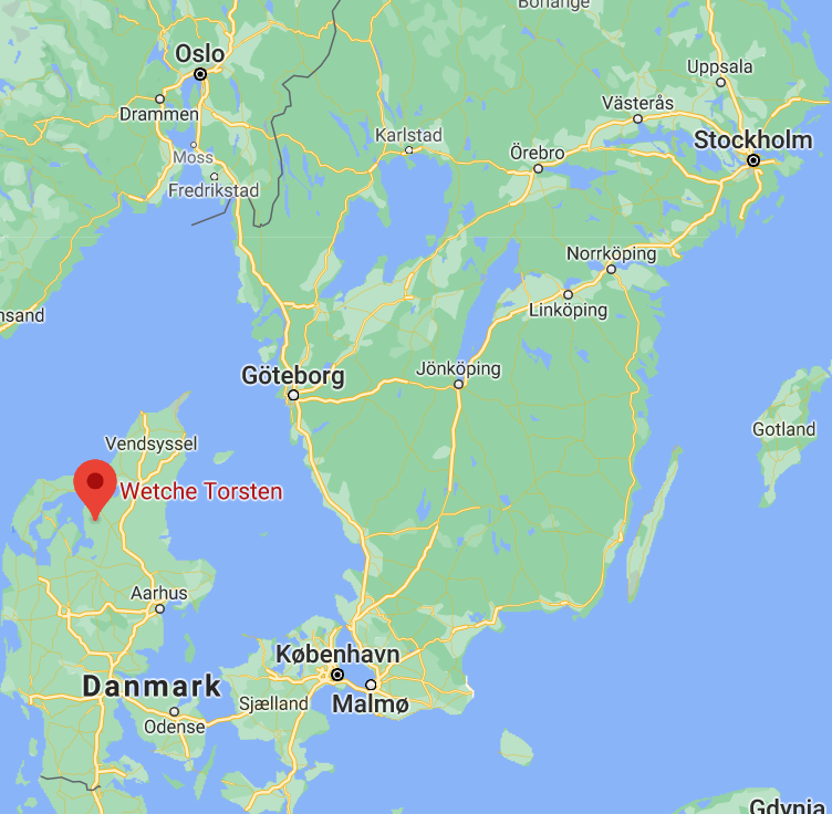 Map showing Wetche Torsten