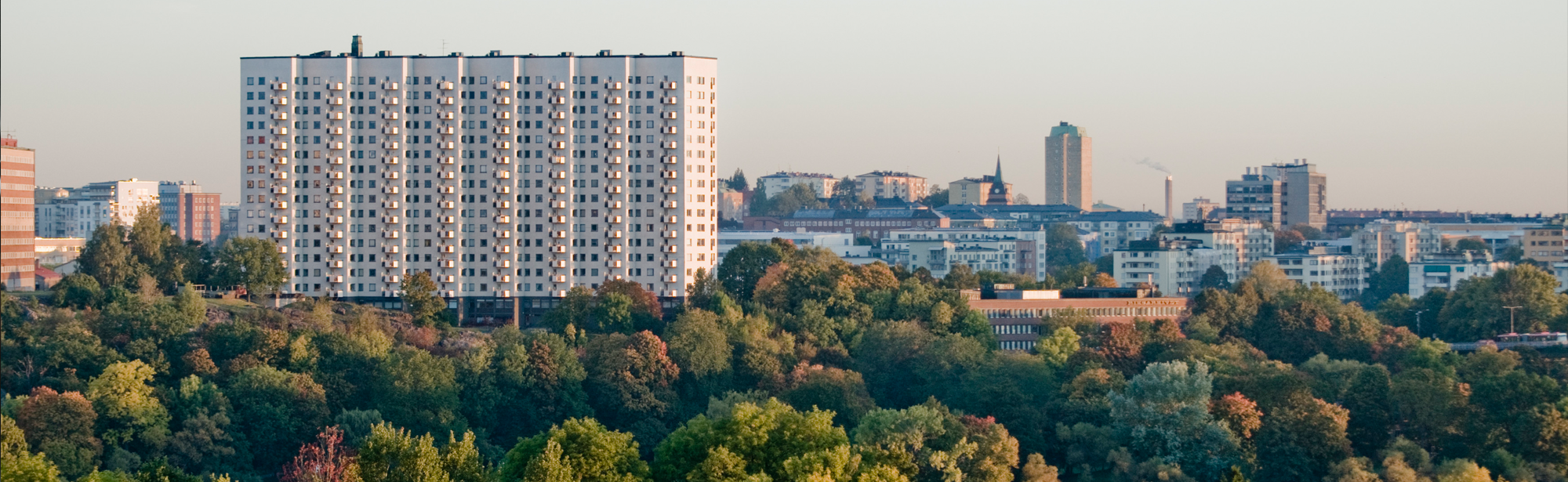 View over city