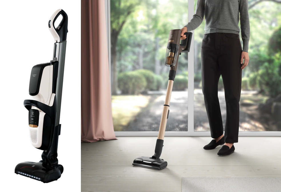 Collage of the photographies of the vacuum cleaner