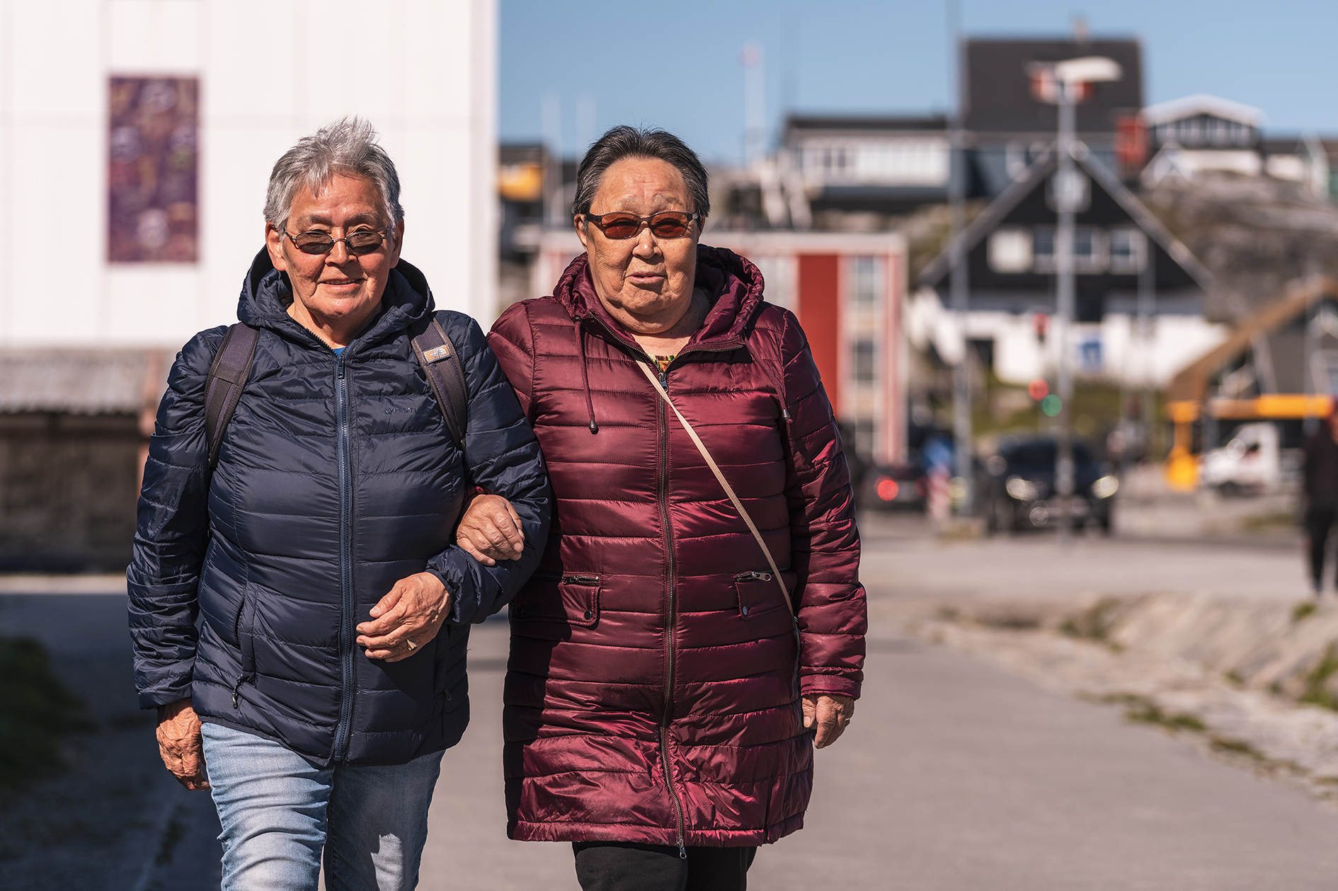 Elder couple in Nuuk