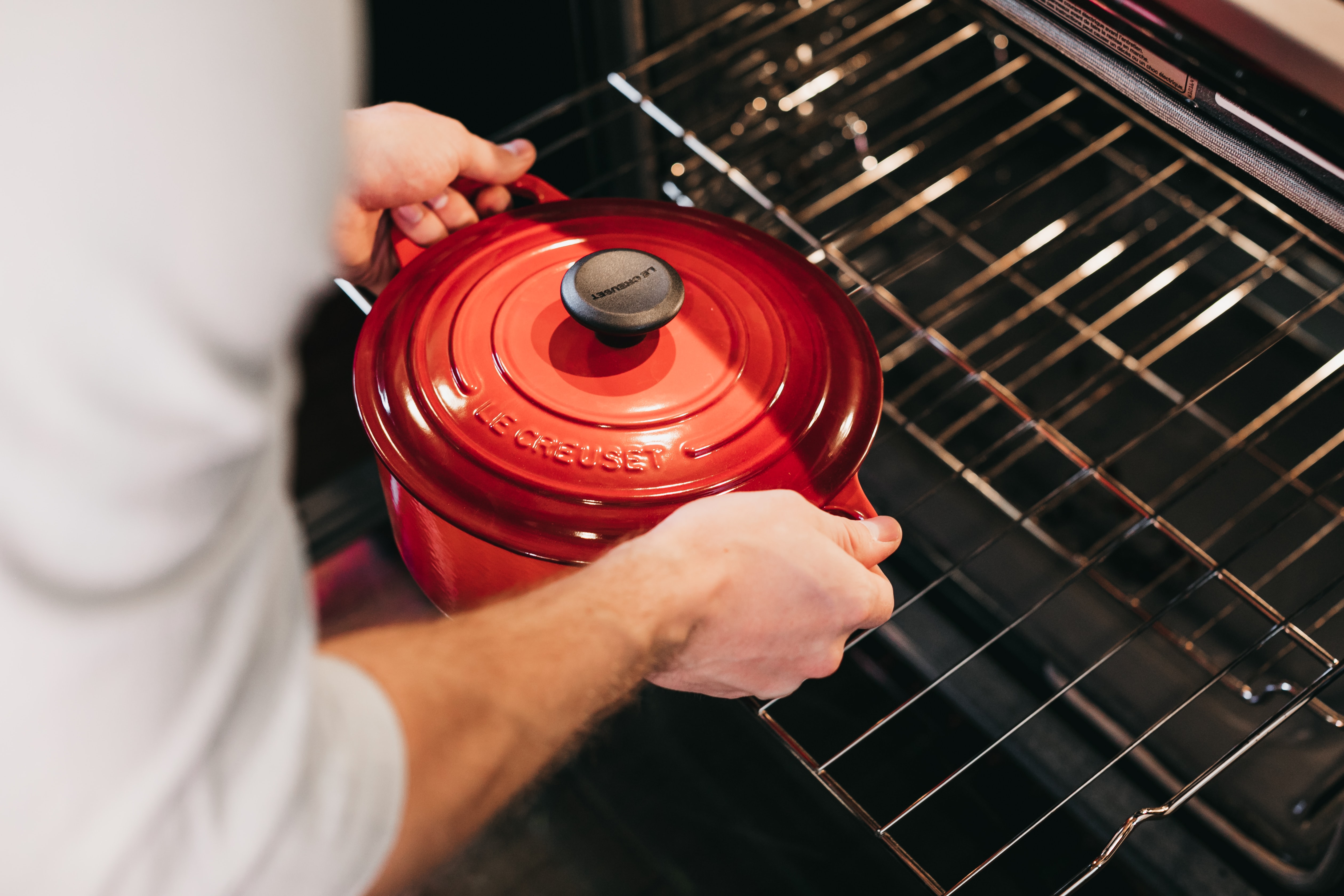 Saucepan in oven