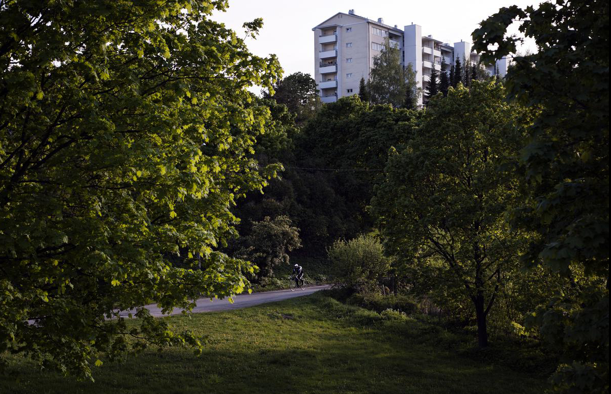Photo 6. Cyclist in park, Benjamin Suomela